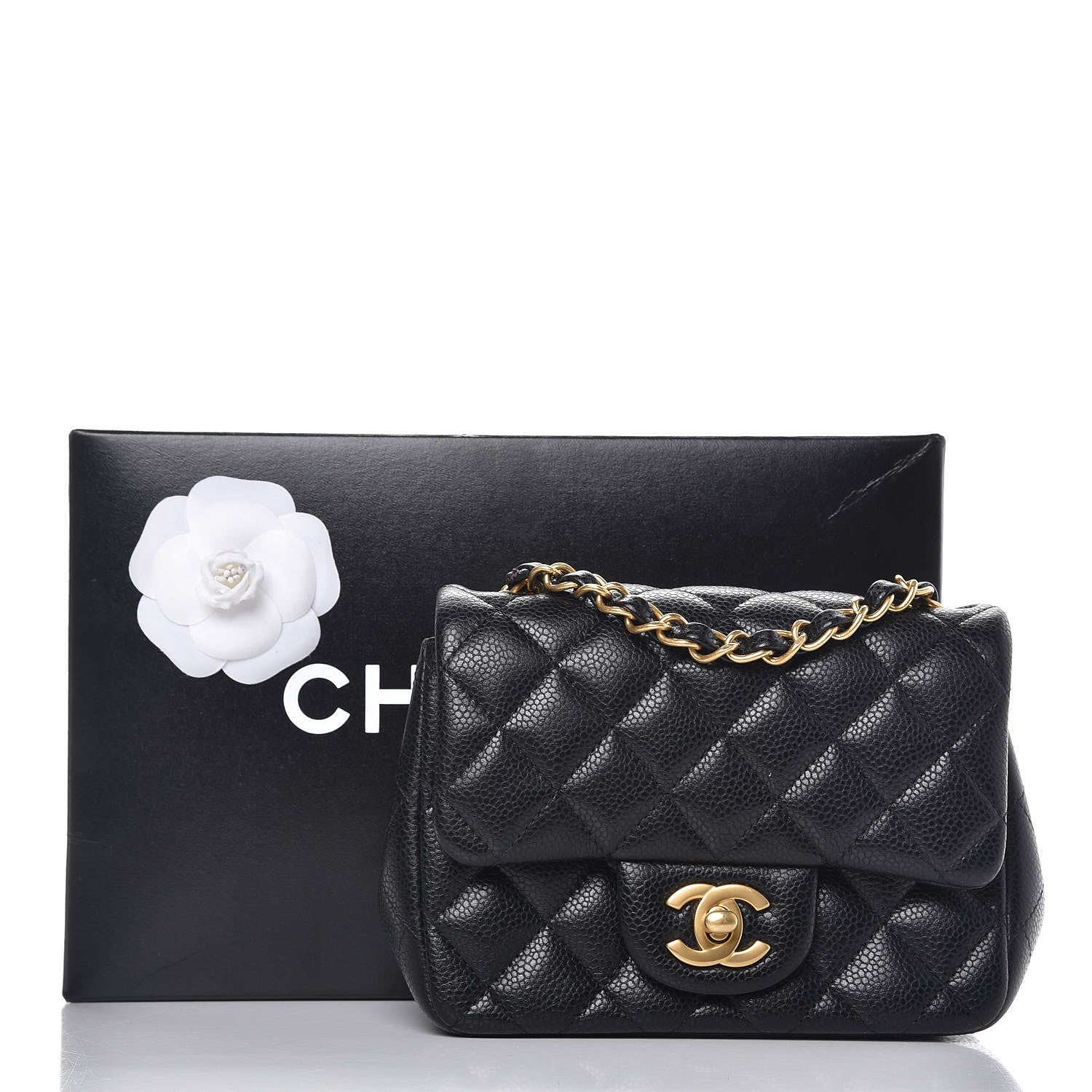 Chanel Caviar Quilted Mini Square Flap Black 10 of 10