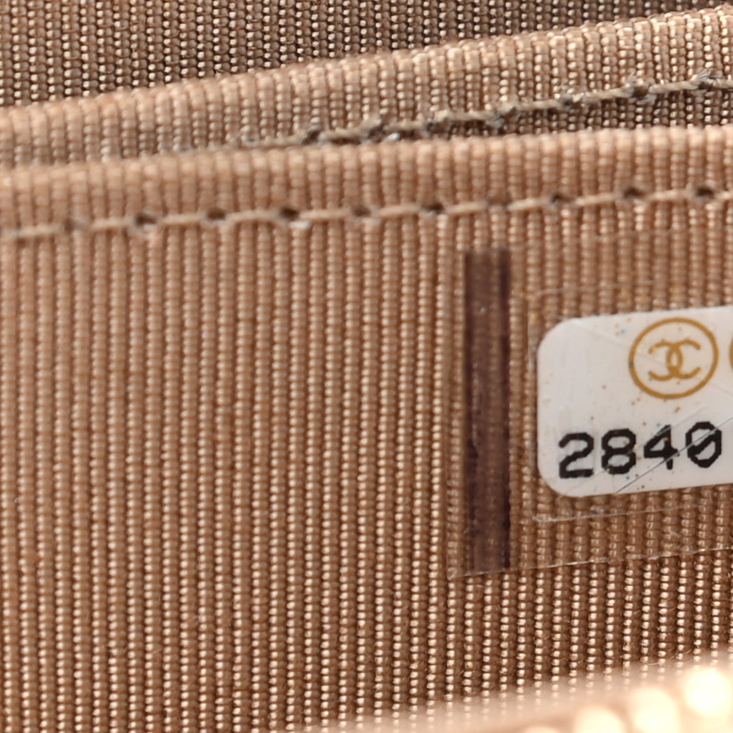 Caviar Quilted Zip Around Coin Purse Beige