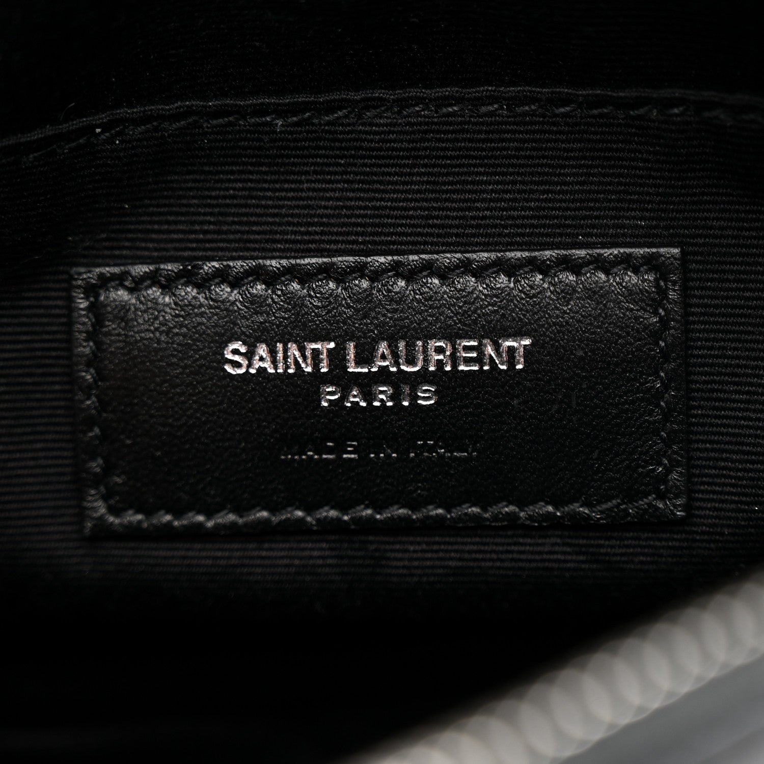 Saint Laurent Calfskin Matelasse Monogram Lou Belt Bag Black 6 of 10