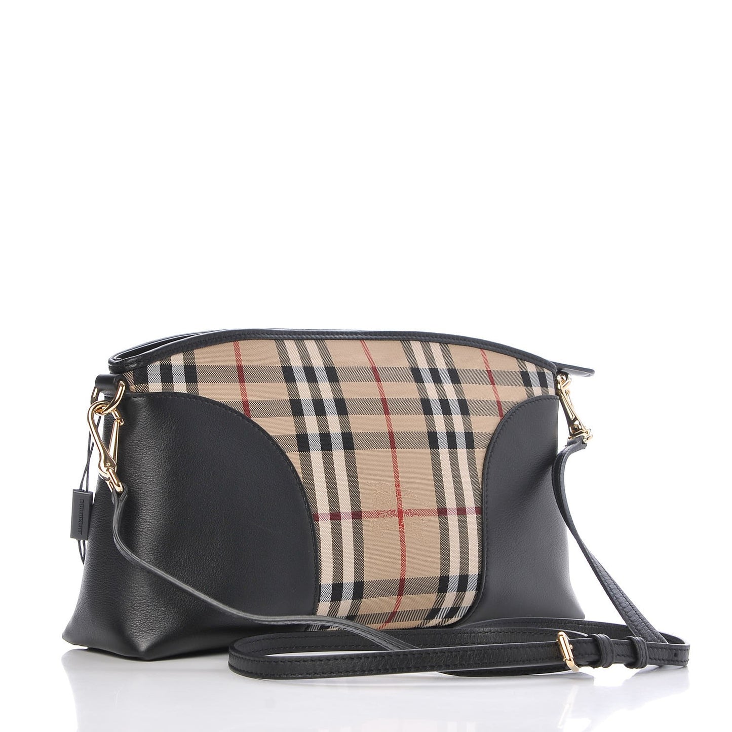 Horseferry Check Small Chichester Crossbody Clutch Bag Black