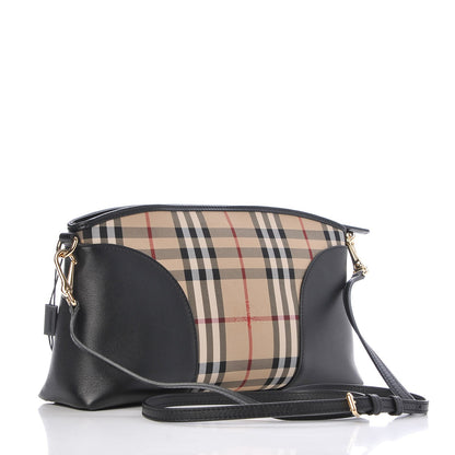 Burberry Horseferry Check Small Chichester Crossbody Clutch Bag Black 3 of 8