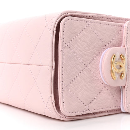 Chanel Caviar Quilted Mini Chanel 25 Handbag Light Pink 10 of 11