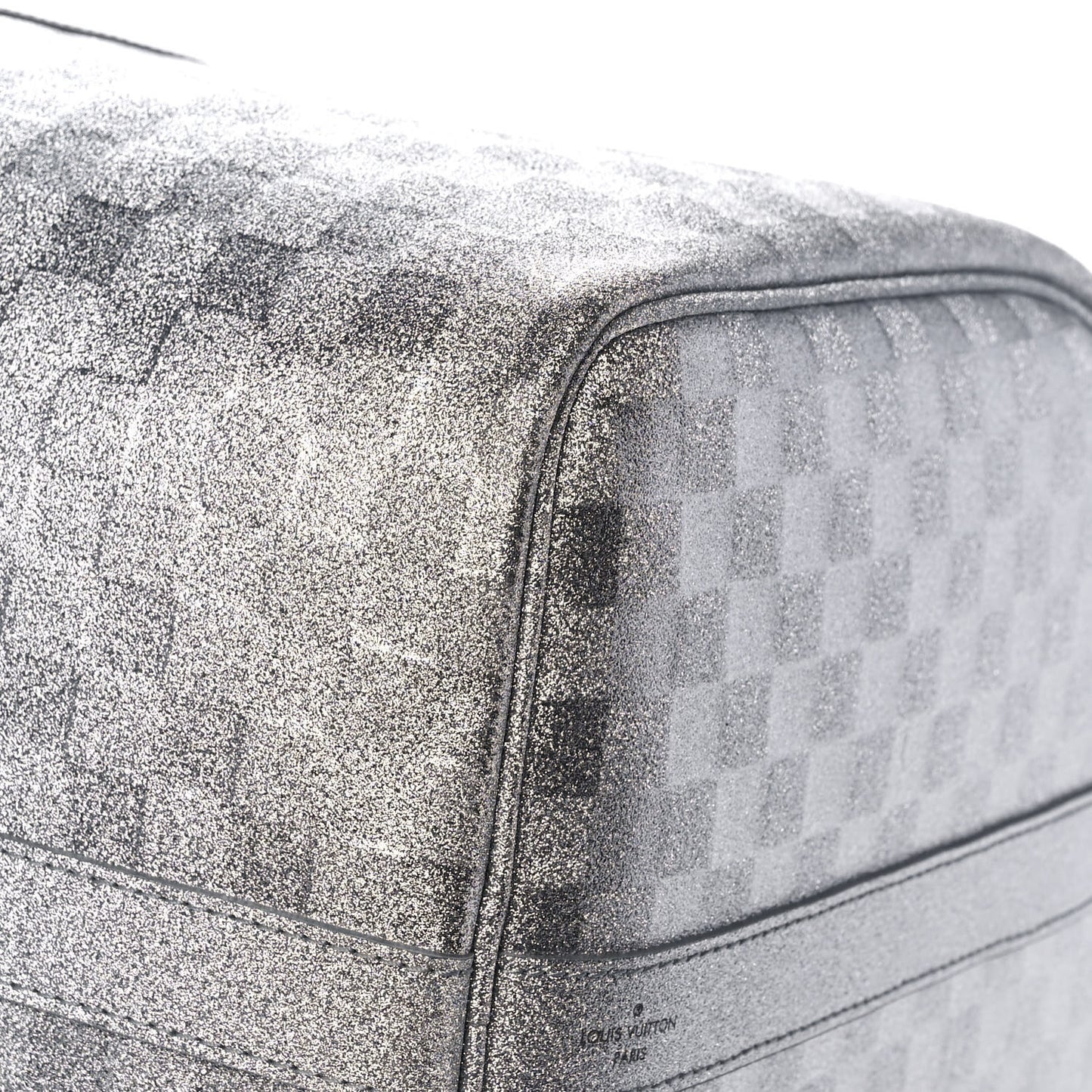 Damier Glitter Keepall Bandouliere 50 Silver