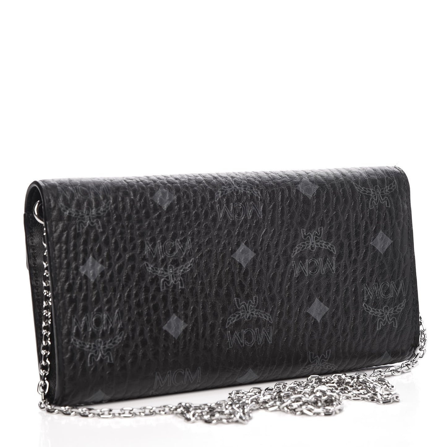 Visetos Large Patricia Wallet On Chain Black