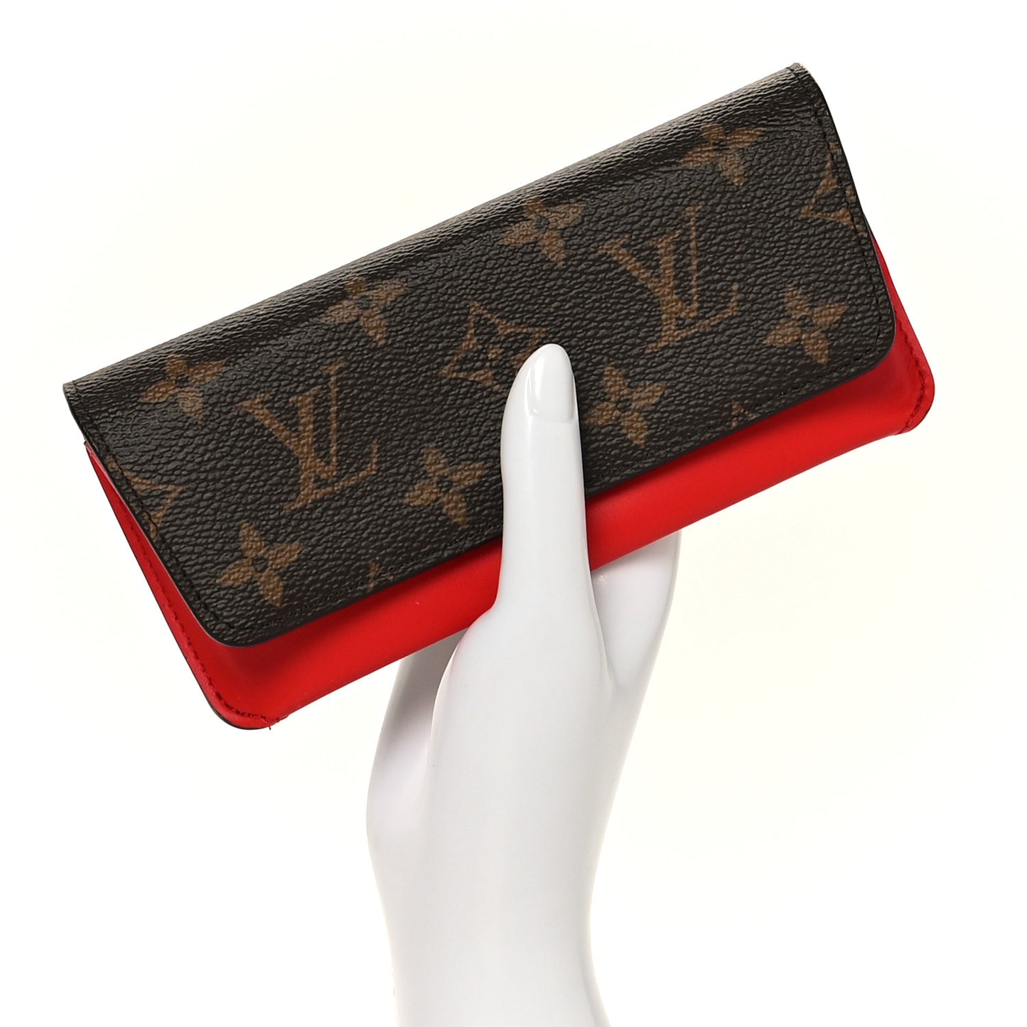 Monogram Woody Glasses Case Rouge