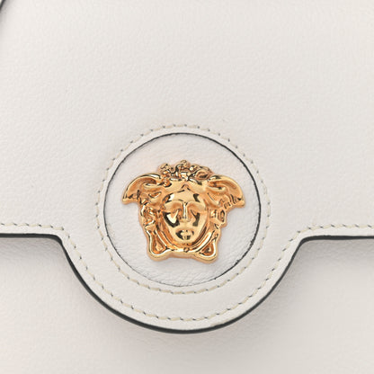 Versace Grained Calfskin La Medusa Crossbody Bag White 7 of 9