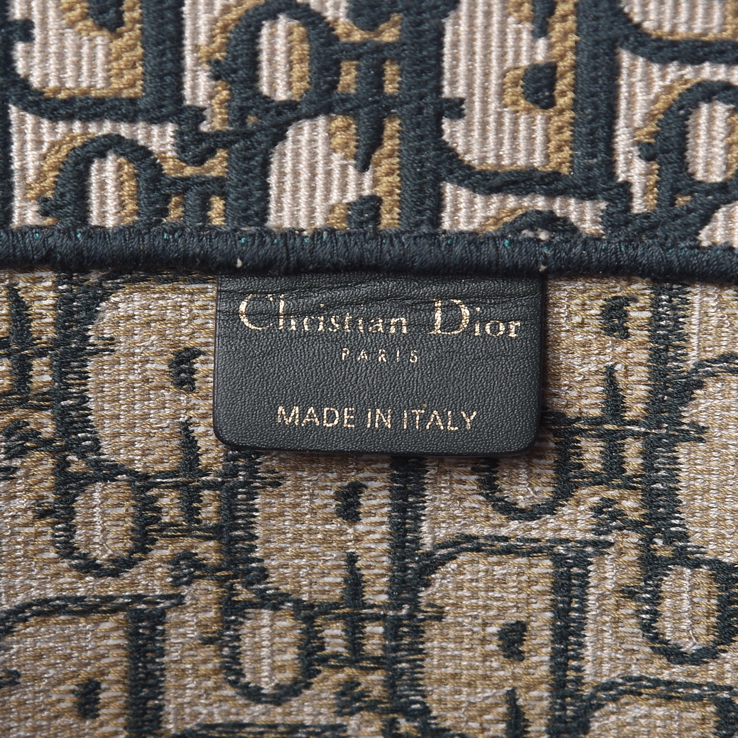 Oblique Large Book Tote Vert Multicolor