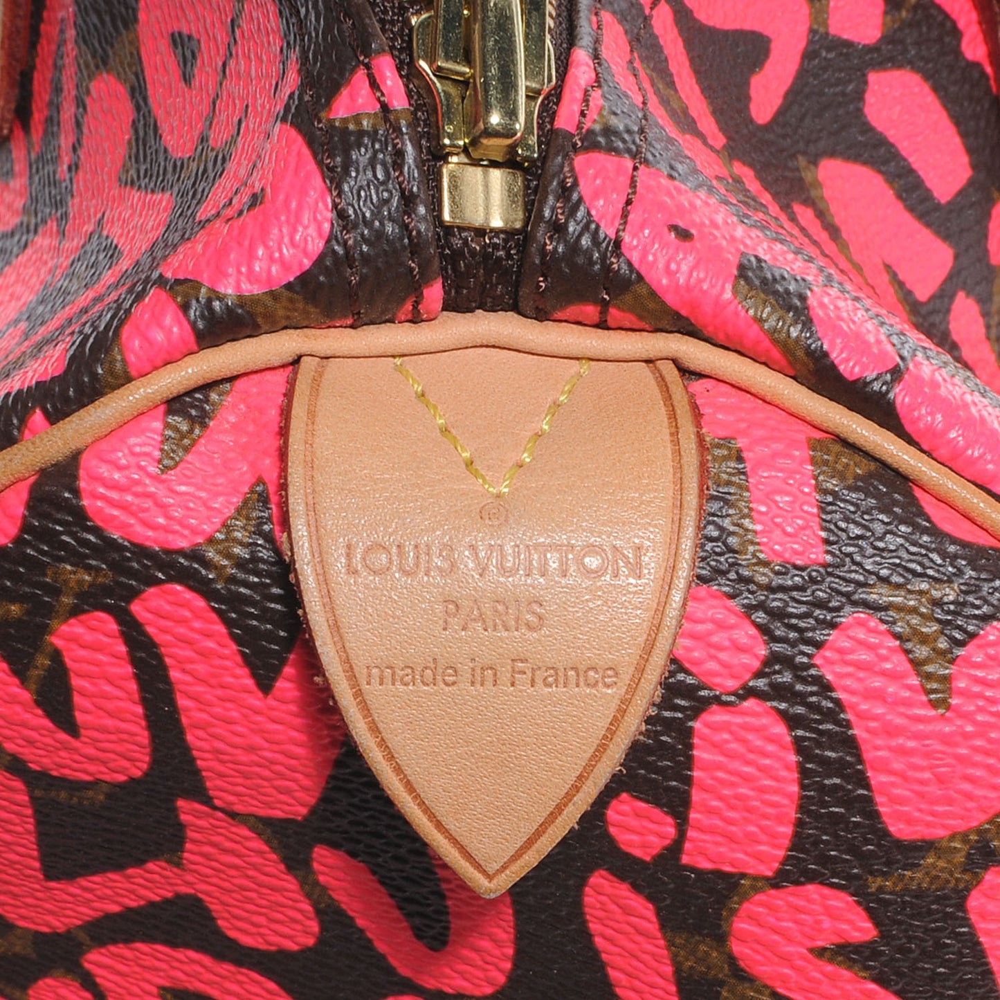 Monogram Graffiti Speedy 30 Fuchsia
