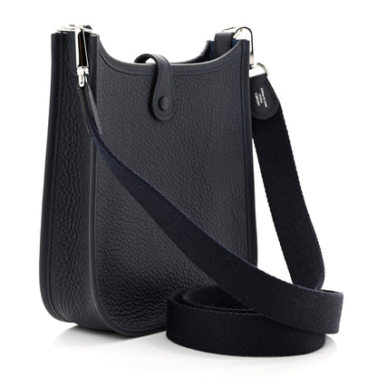 Hermes Taurillon Clemence Evelyne TPM Bleu Nuit 3 of 10