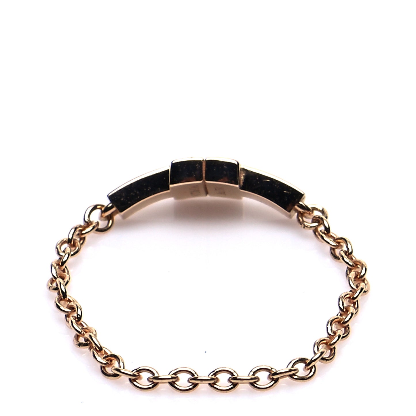 18K Rose Gold T Chain Ring 52 6