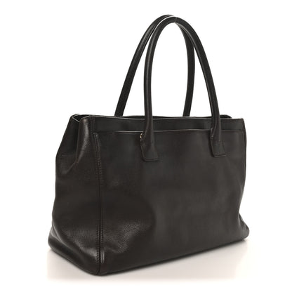Chanel Calfskin Cerf Executive Shopper Tote Brown 4 of 11