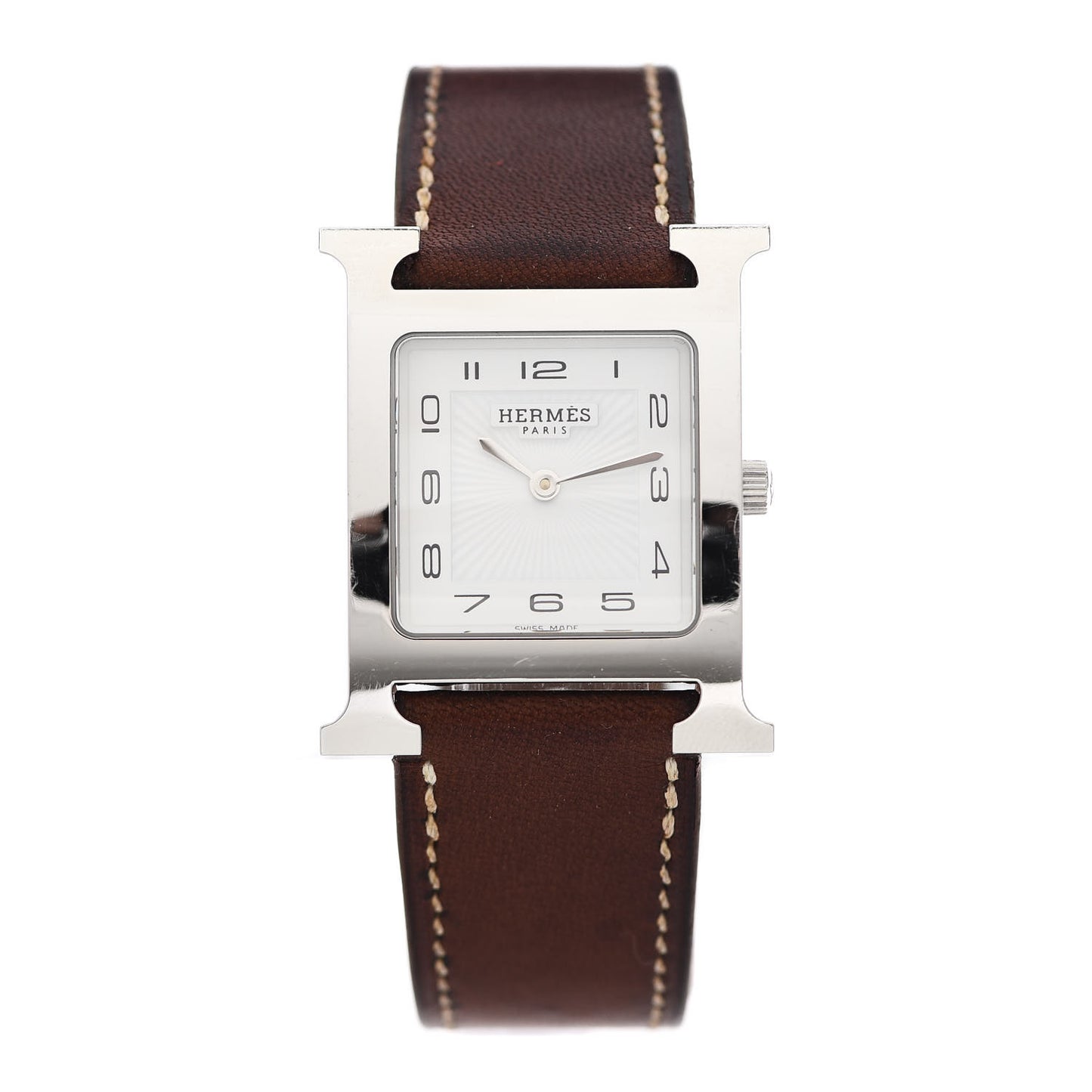 Stainless Steel Barenia 26mm Heure H Hour Quartz Watch Fauve