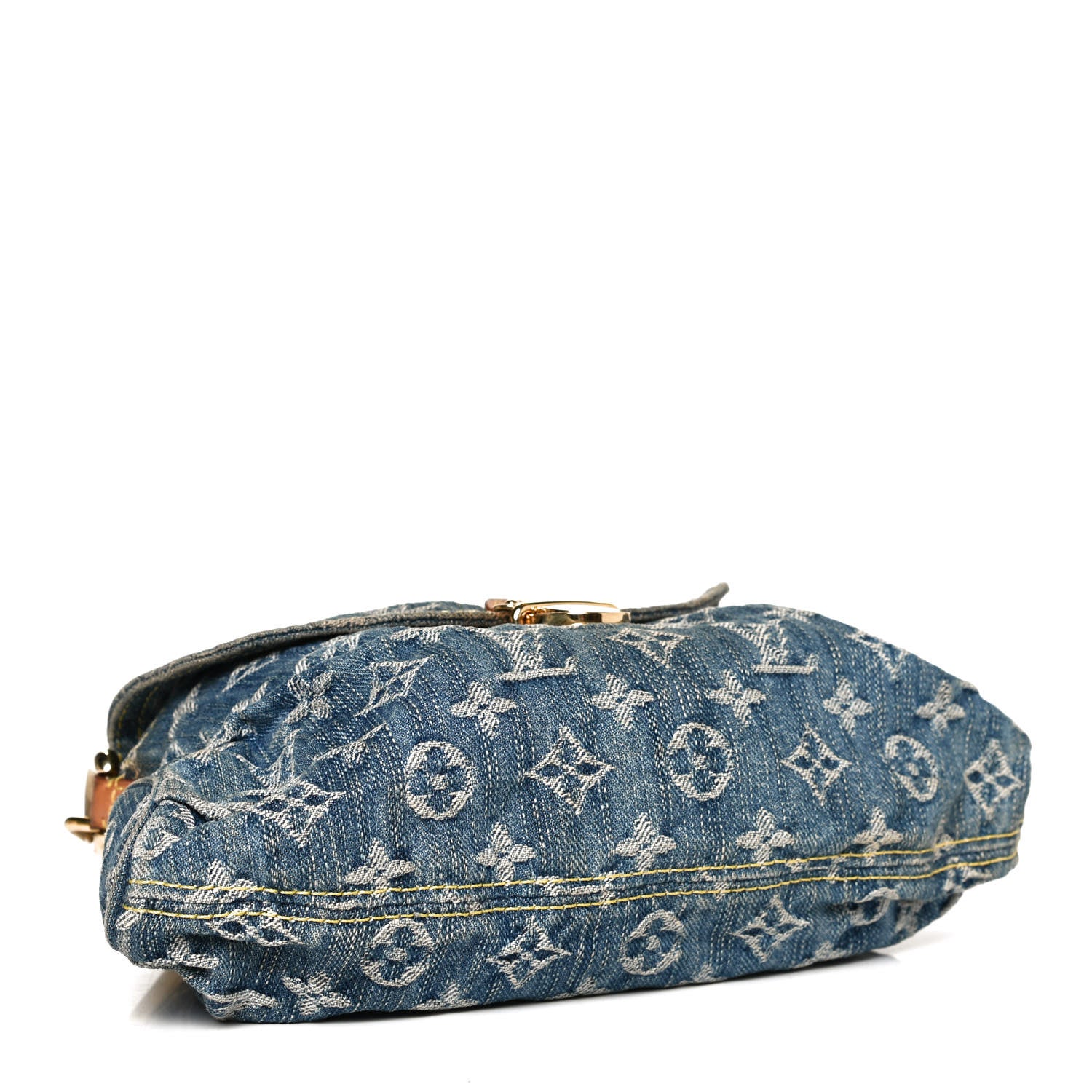 Louis Vuitton Monogram Denim Mini Pleaty Blue 4 of 11