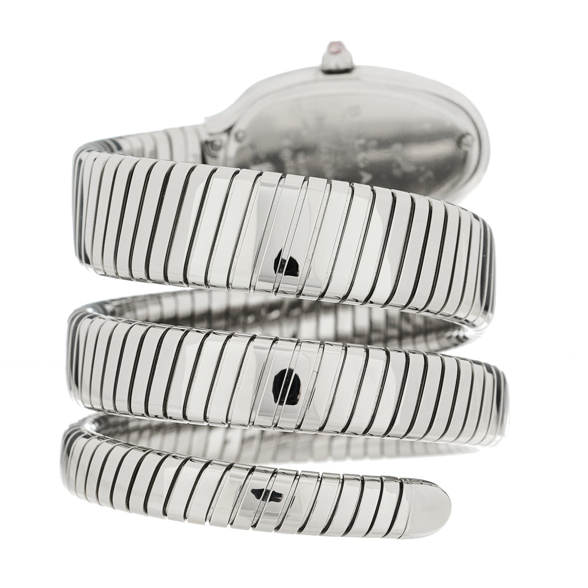 Bulgari Stainless Steel 35mm Serpenti Tubogas Double Spiral Quartz Watch 3 of 5