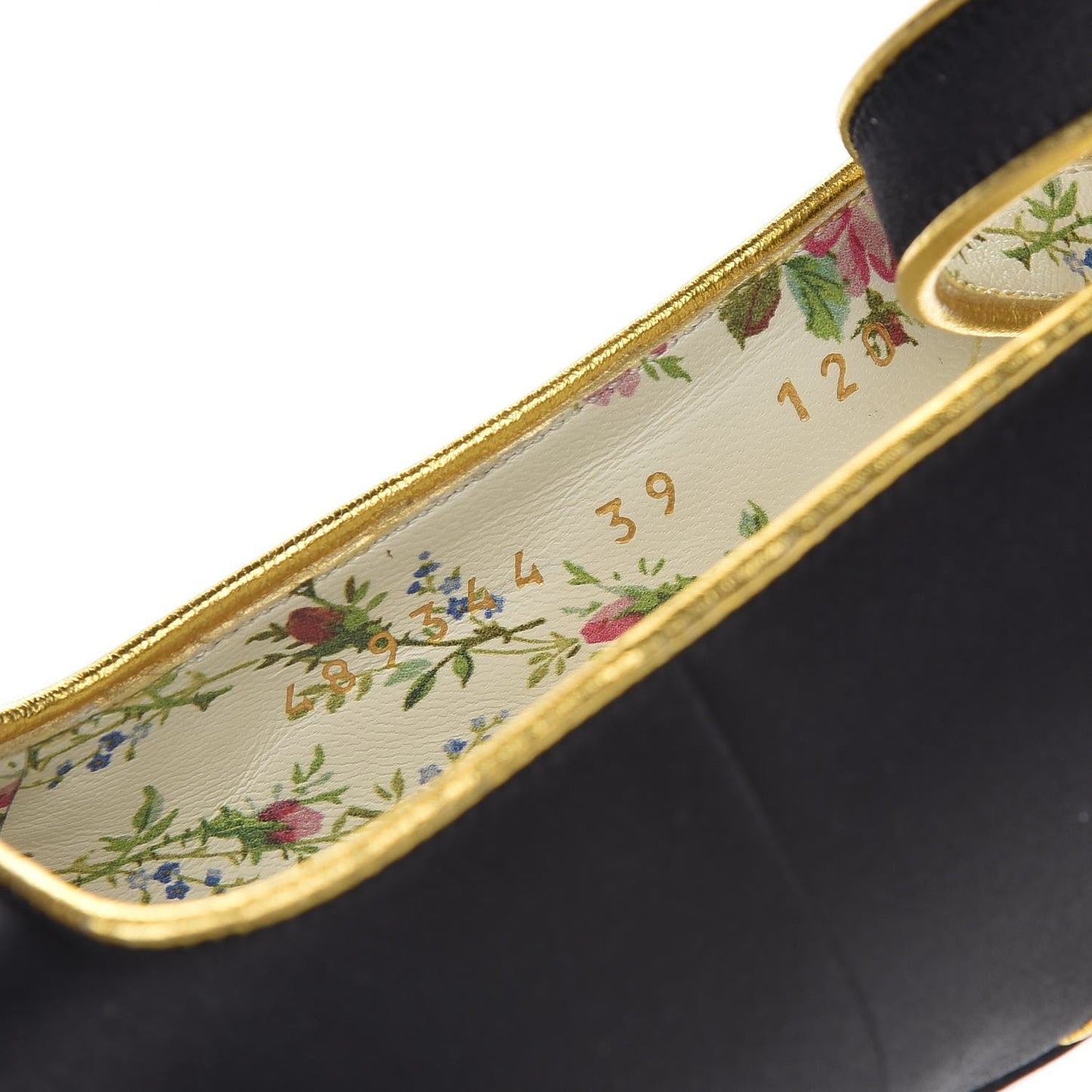 Satin Embroidered Dragon Caspar Pumps 38.5 Black