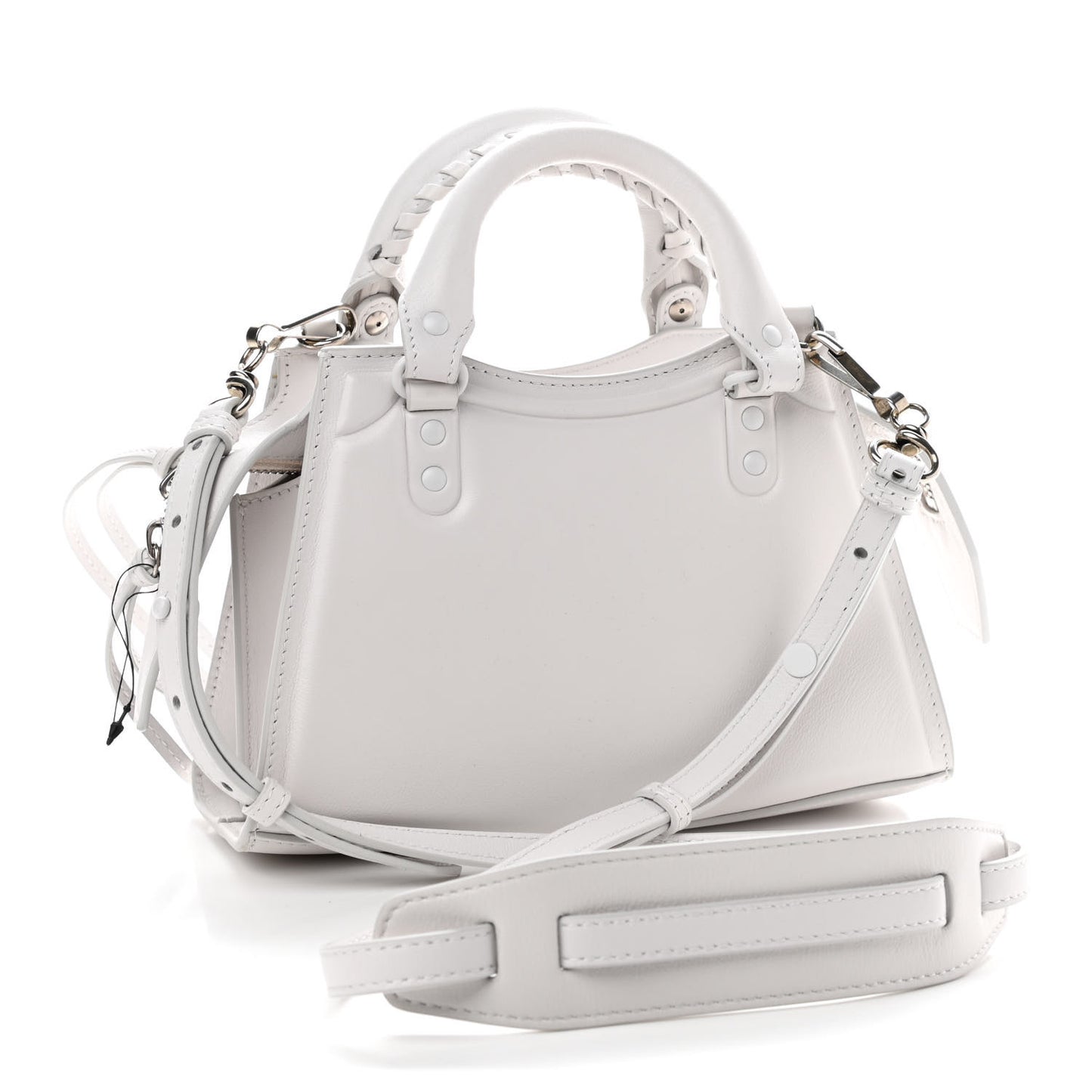 Cake Calfskin Tonal Hardware Mini Neo Classic City White