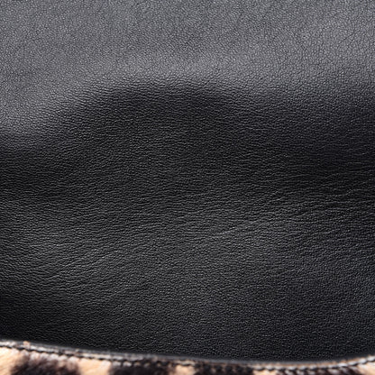 Celine Pony Hair Calfskin Leopard Print All Soft Tote Black 7 of 17