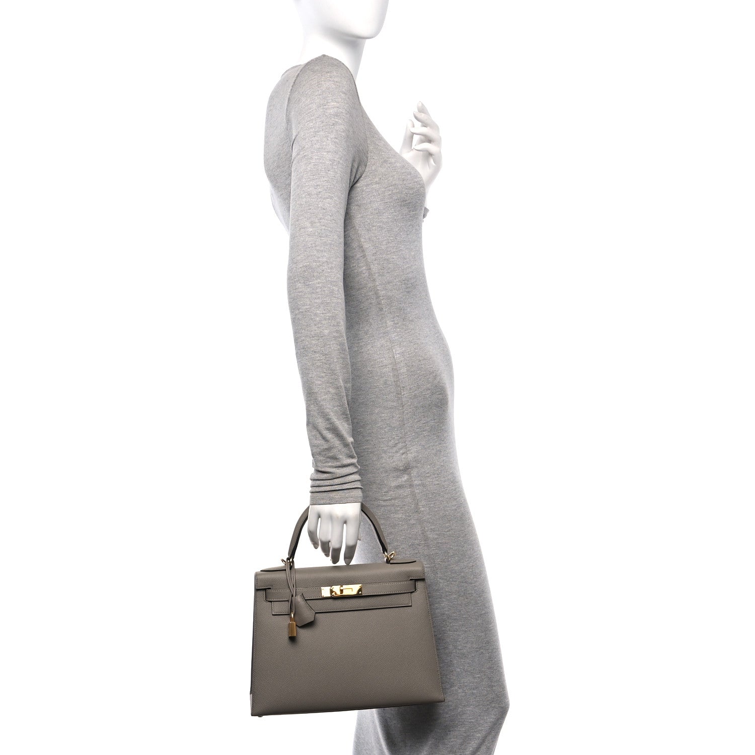 Hermes Epsom Kelly Sellier 28 Gris Asphalte 2 of 10