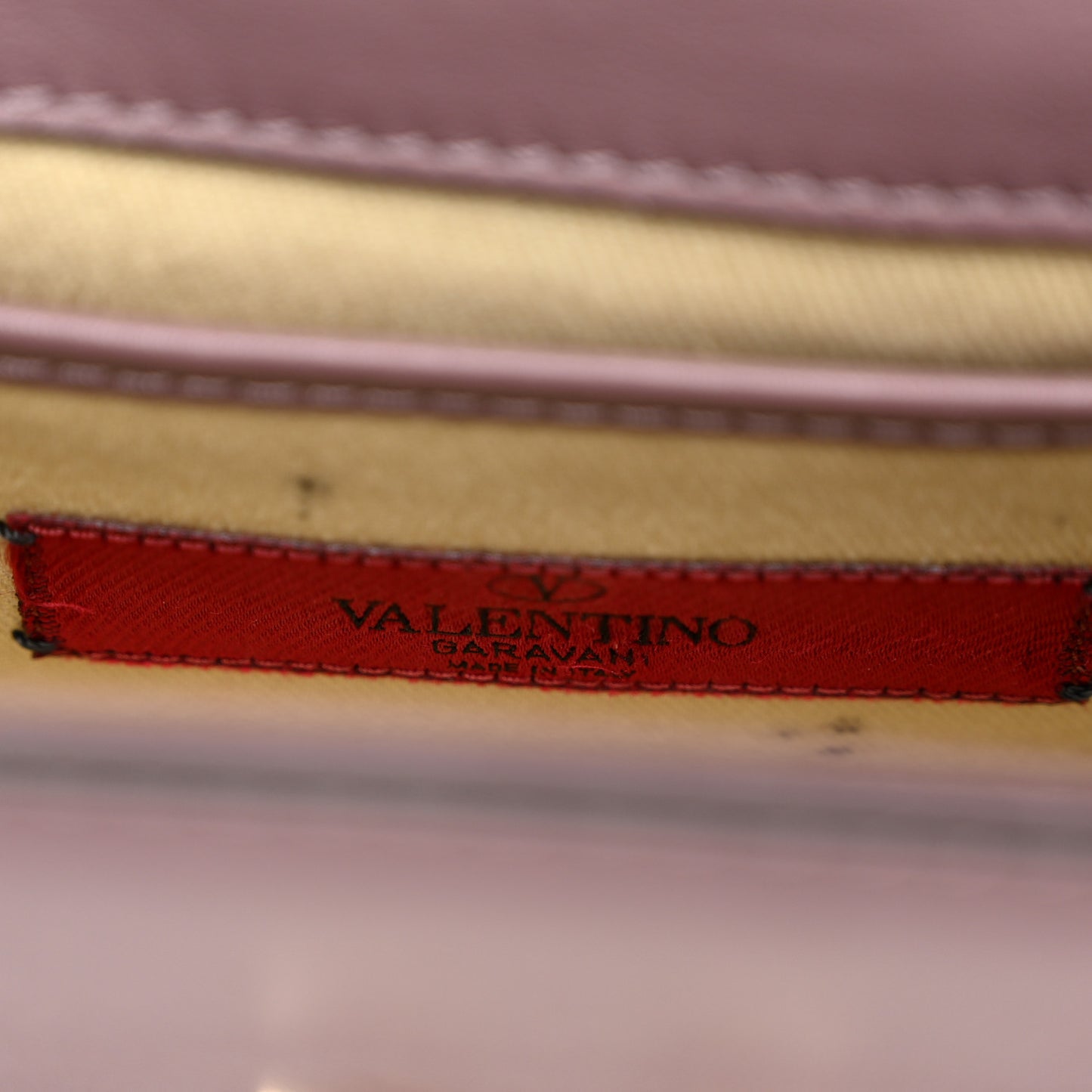 Vitello Small Glam Lock Rockstud Flap Dark Mauve