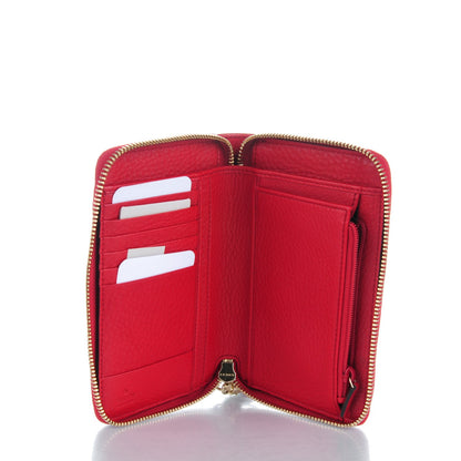 Gucci Calfskin Medium Soho Zip Around Wallet Tabasco Red 5 of 7