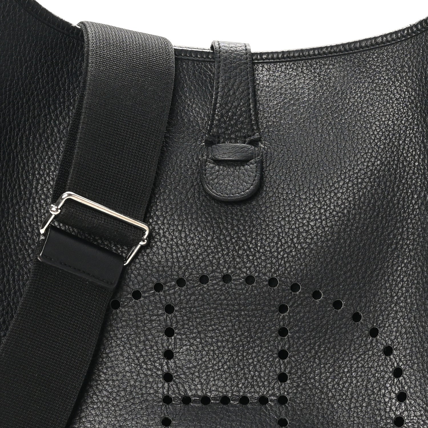 Hermes Taurillon Clemence Evelyne III GM Black 8 of 11