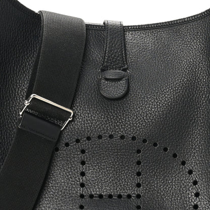 Hermes Taurillon Clemence Evelyne III GM Black 8 of 11