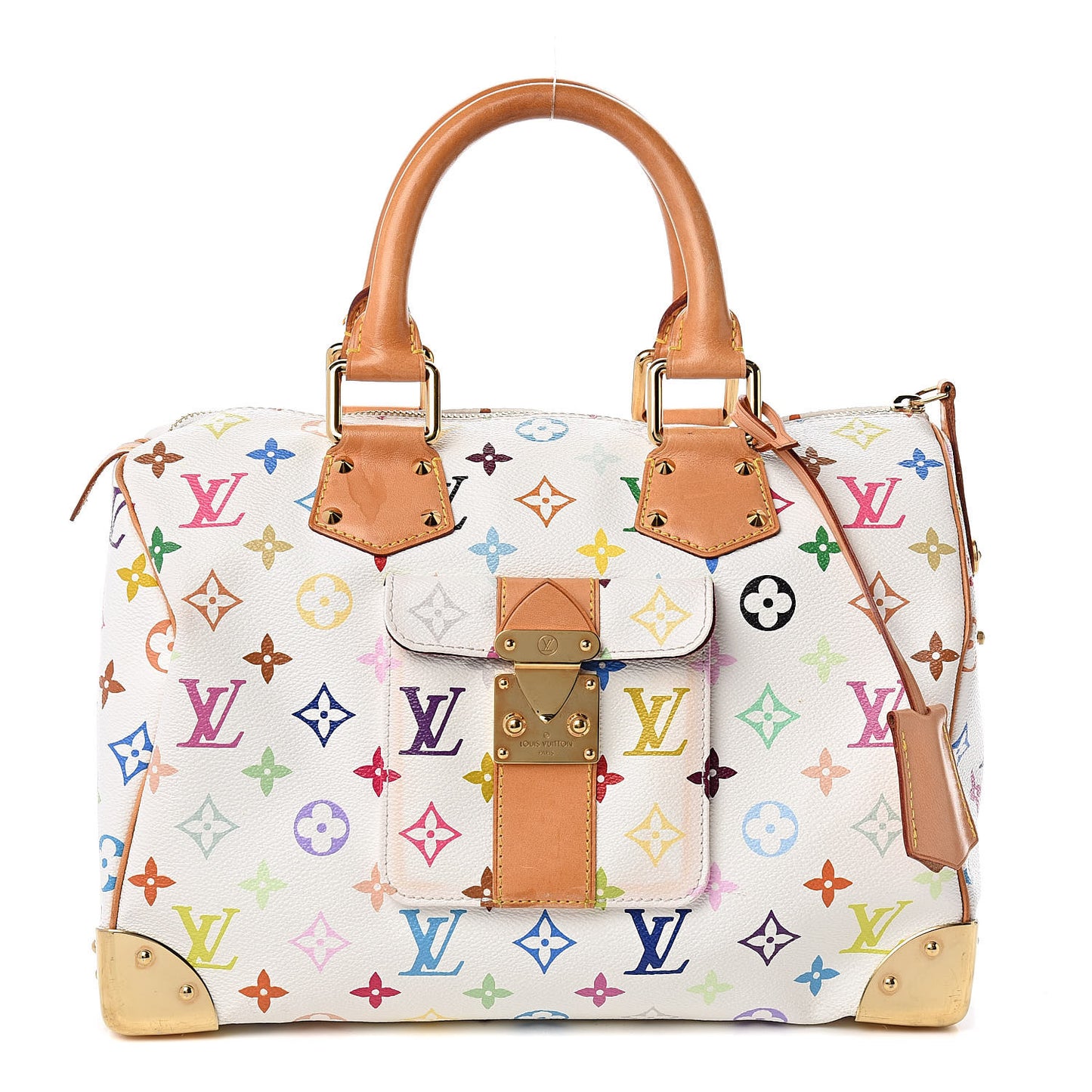Monogram Multicolor Speedy 30 White