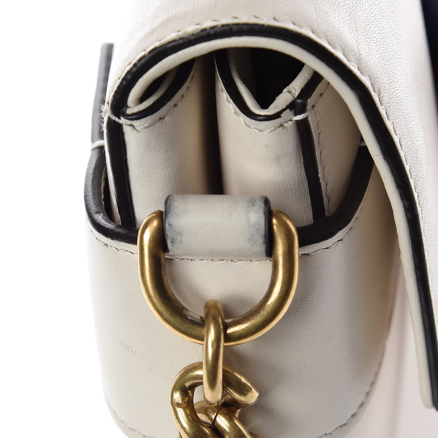 Gucci Nappa Sylvie Web Tiger Broadway Shoulder Bag White 18 of 23