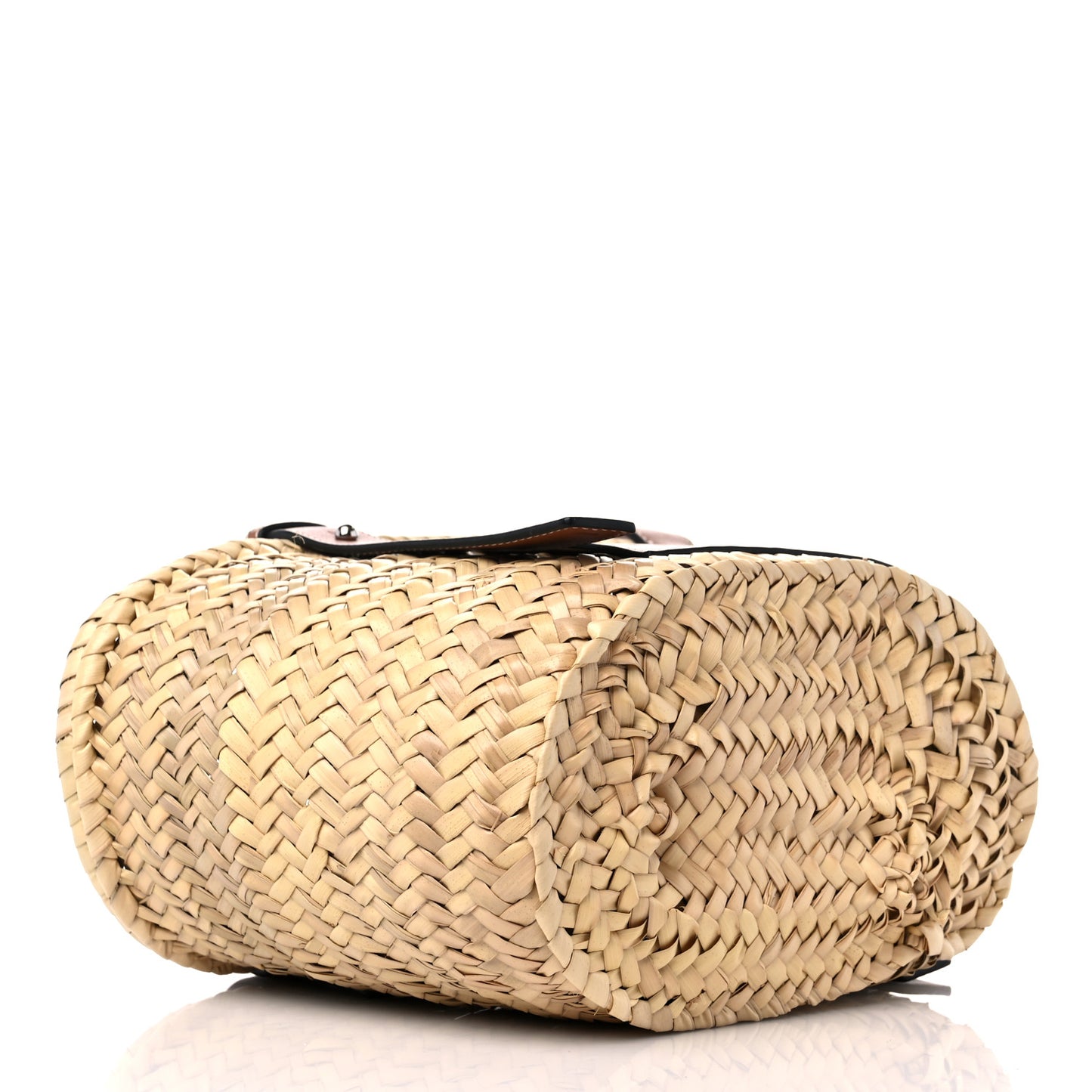Raffia Small Basket Tote Bag Natural Tan