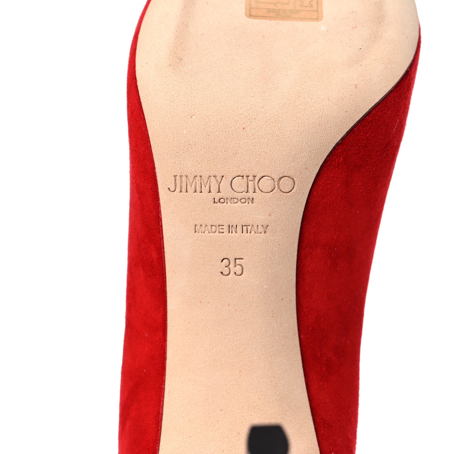 Jimmy Choo Suede Romy 100 Pumps 35 Red 6 of 9