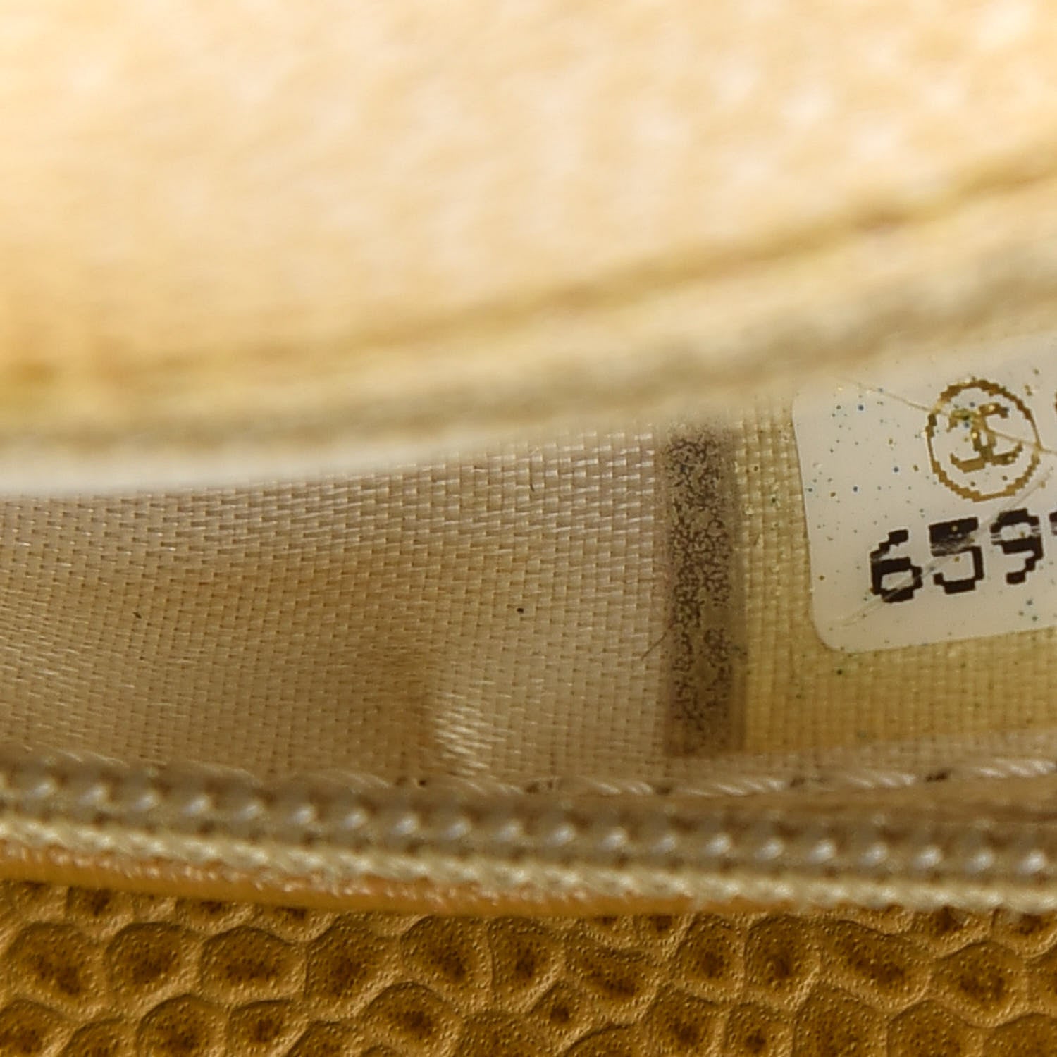 Chanel Caviar CC Wood Handle Tote Beige 8 of 11
