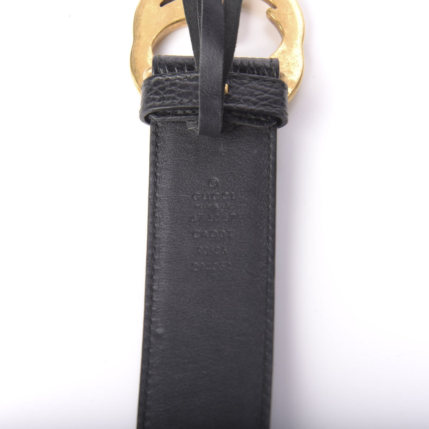 Dollar Calfskin Interlocking G Belt 90 36 Black