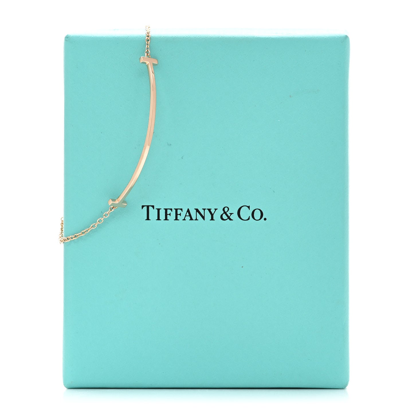 18K Rose Gold T Smile Bracelet