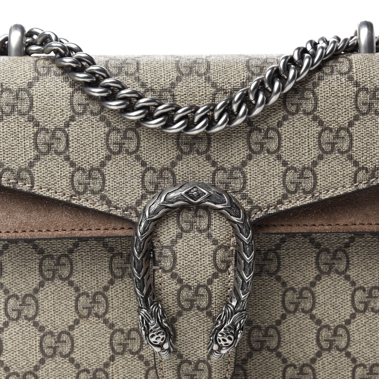 GG Supreme Monogram Mini Dionysus Shoulder Bag Taupe