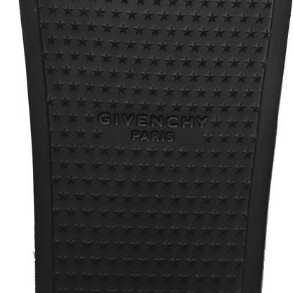 Givenchy Rubber Logo Marble Effect Mens Pool Slide Sandals 42 Black Yellow 6 of 8