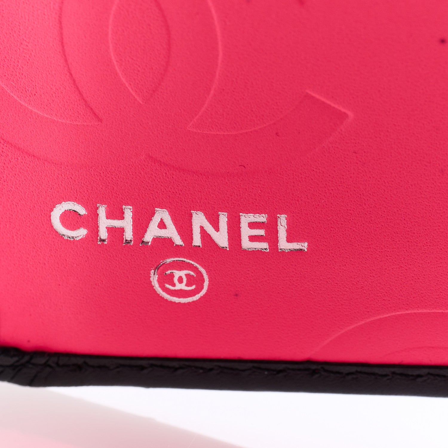 Chanel Calfskin Quilted Cambon Yen Wallet Black White 5 of 5