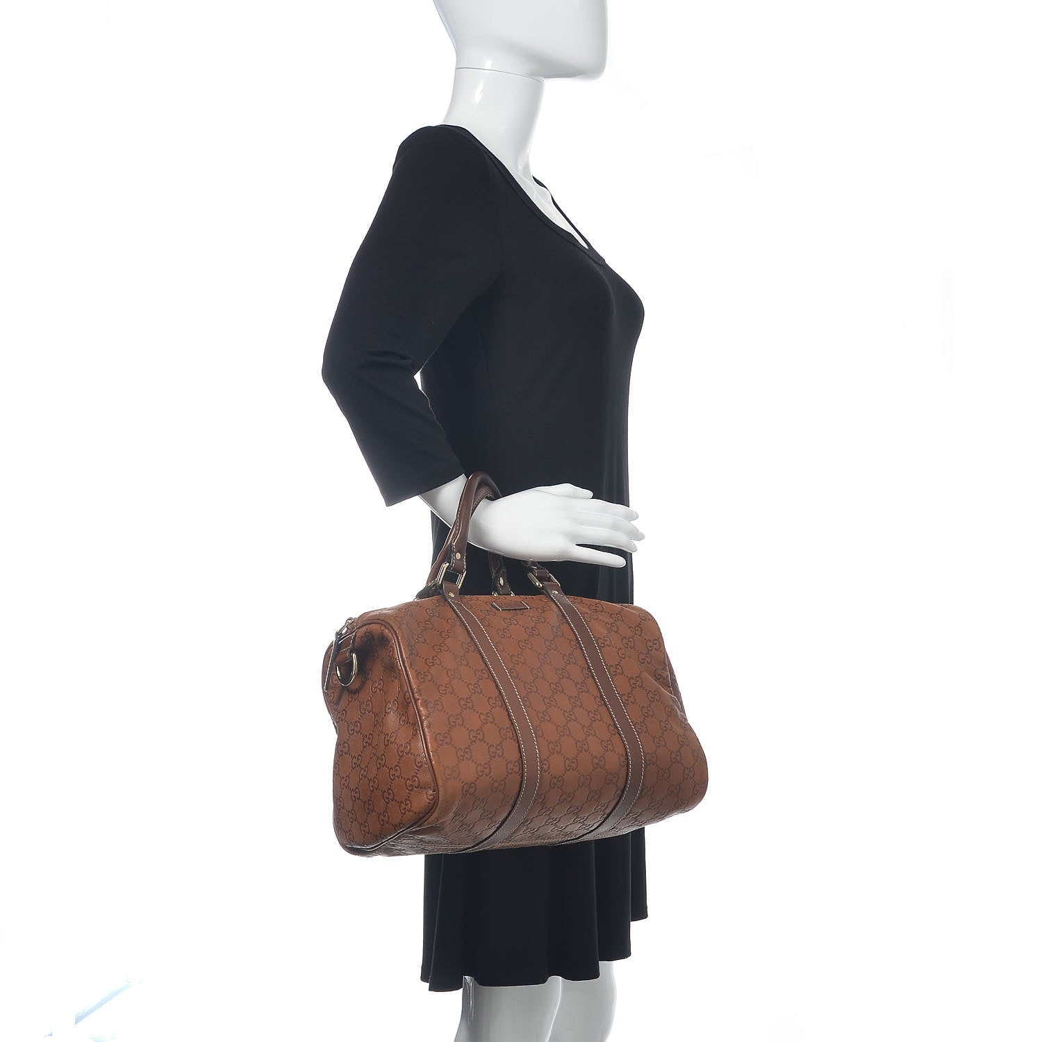 Gucci Guccissima Medium Joy Boston Brown 2 of 16
