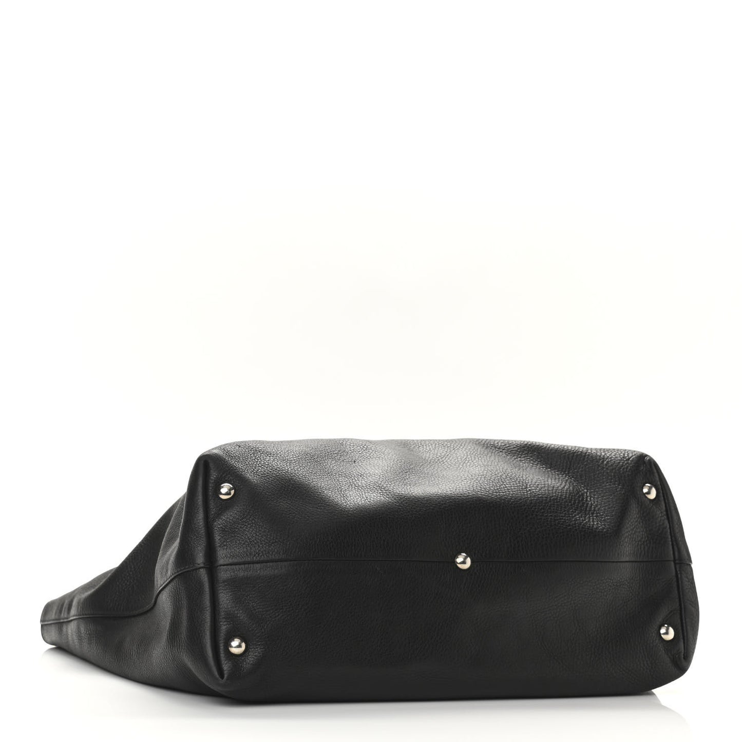 Calfskin Medium Icon Bit Tote Black