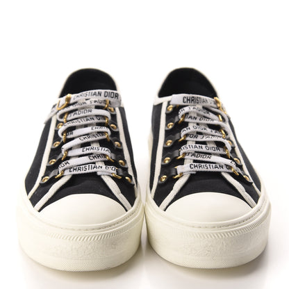 Christian Dior Canvas Womens Walk'n Dior Low Top Sneakers 40 Black 2 of 10