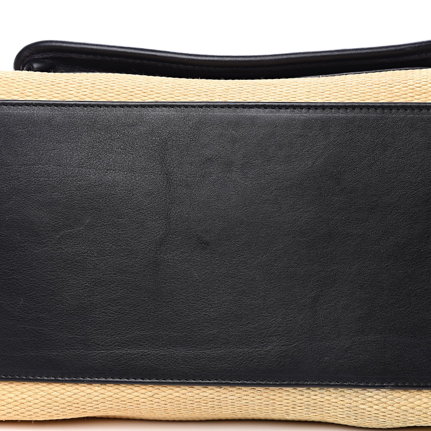 Calfskin Straw PS1 Keep All Black