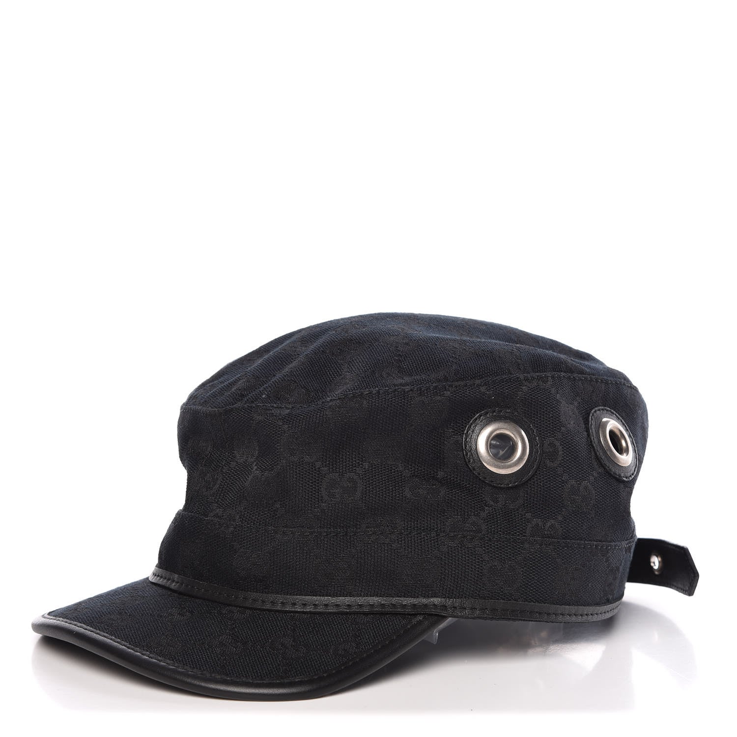 Gucci Monogram Cap Hat XL Black 1 of 8