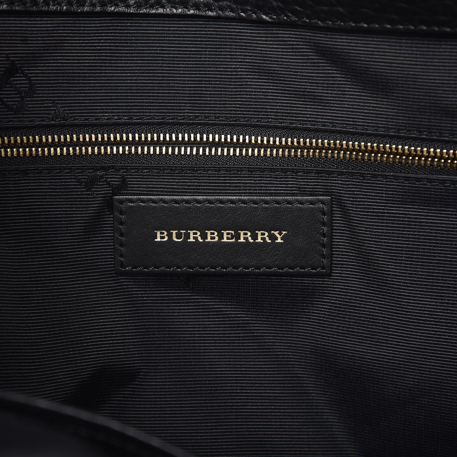 Burberry Heritage Grain Check Embossed Medium Dewsbury Tote Black 6 of 9