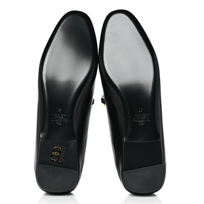Valentino Garavani Nappa Stud Sign Loafers 40 Black 5 of 9