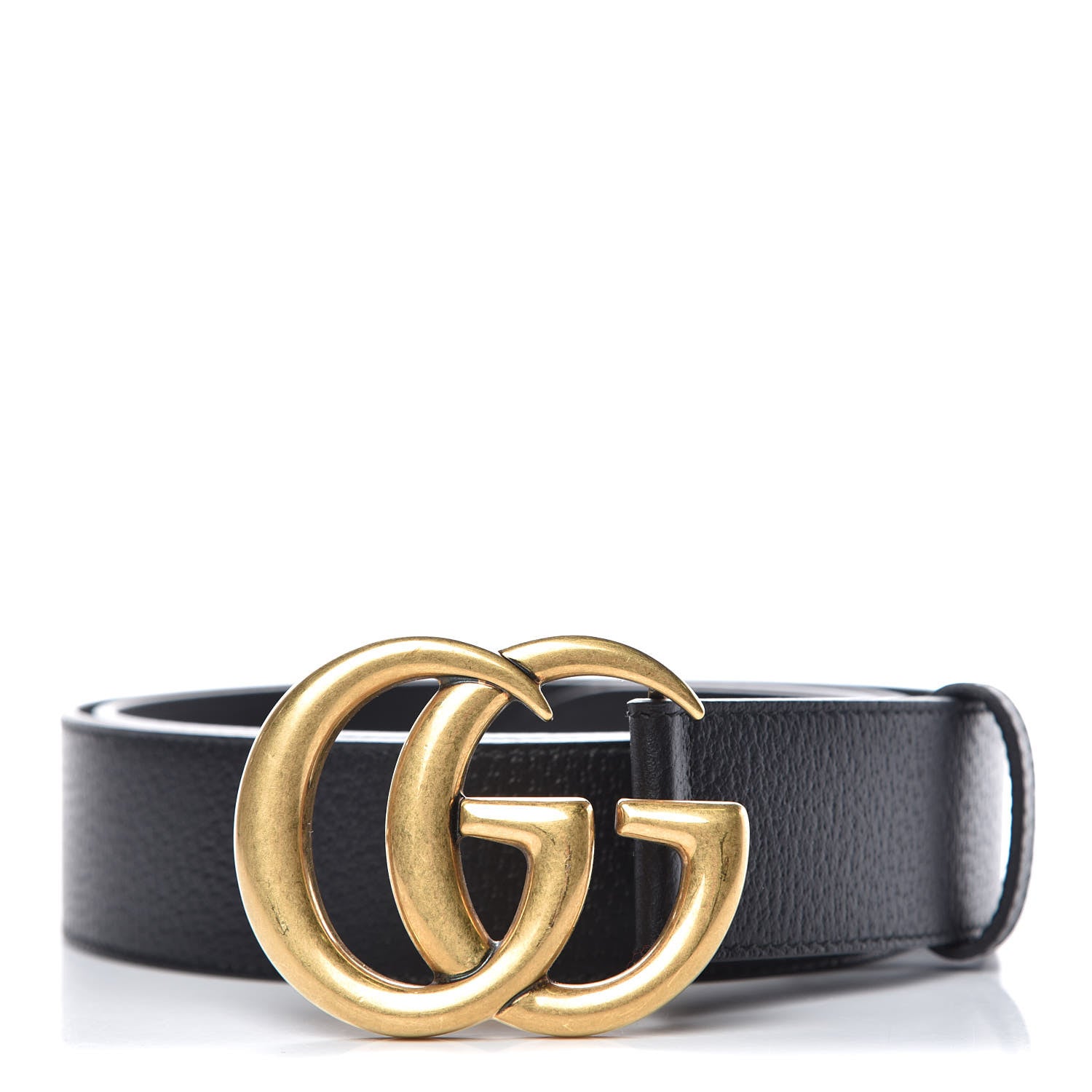 Gucci Textured Calfskin Double G 40mm Belt 105 42 Black 1 of 6