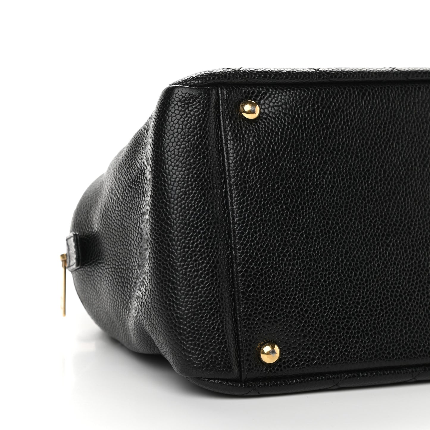 Caviar Quilted Petit Timeless Tote PTT Black