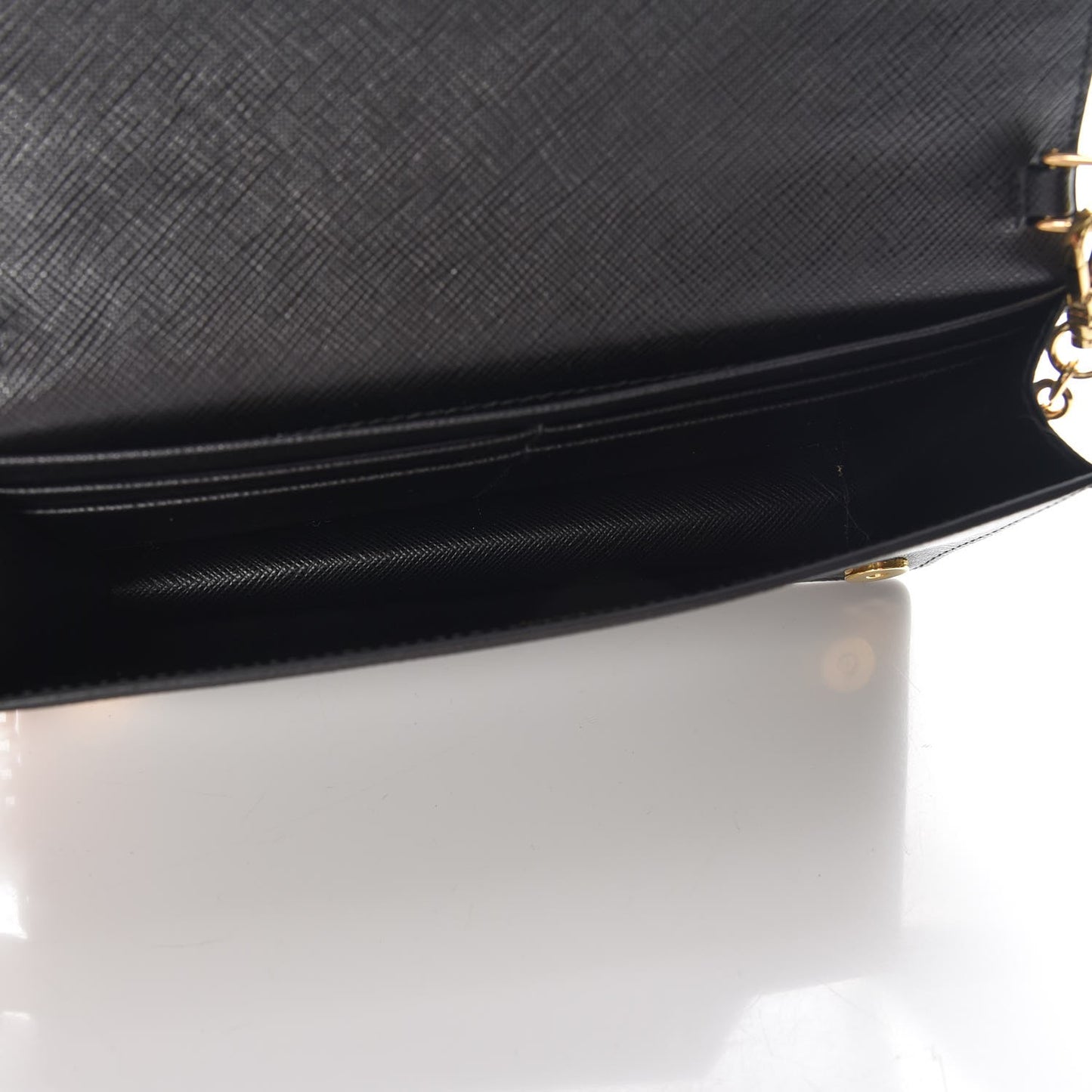 Saffiano Mini Cahier Crossbody Bag Black