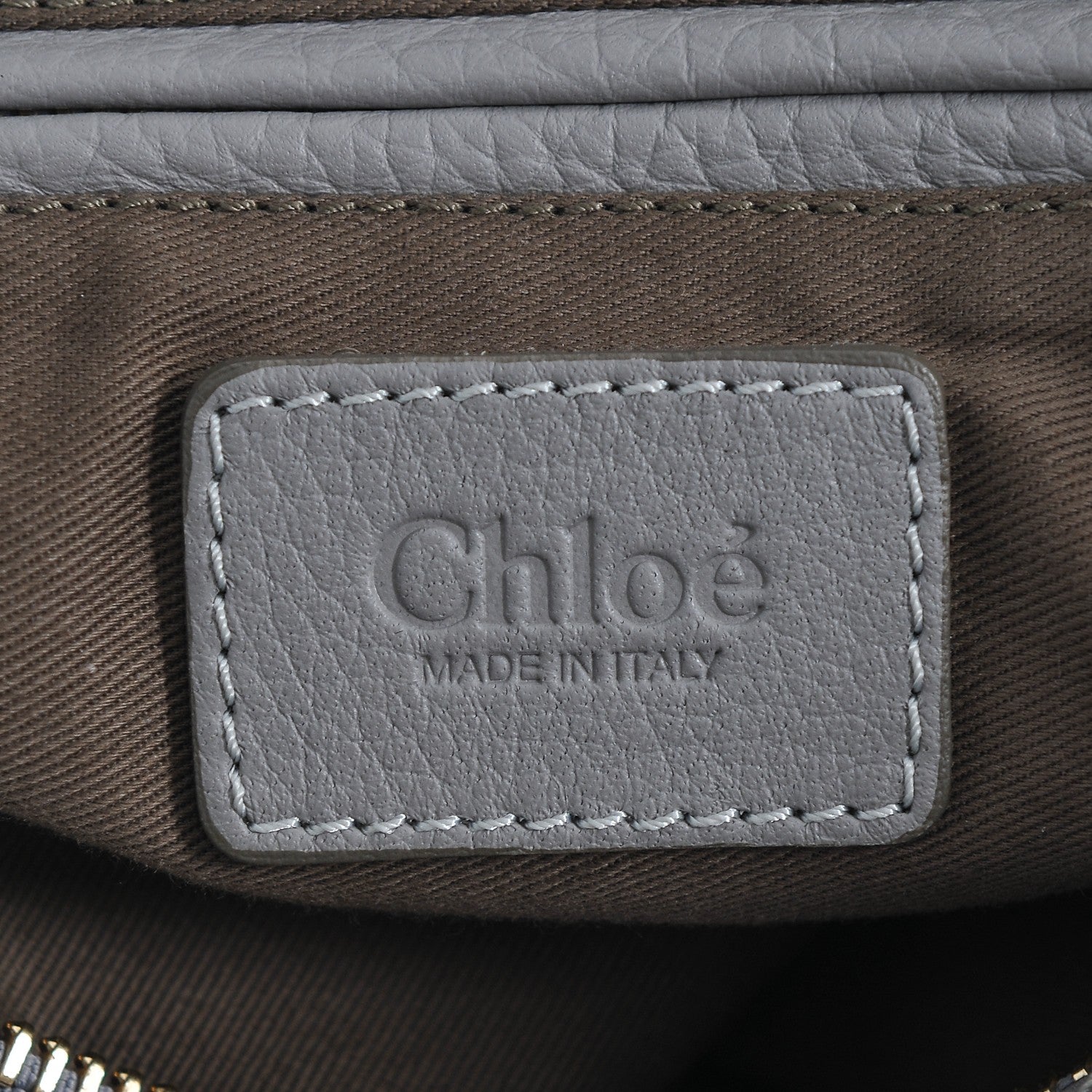 Chloe Calfskin Large Marcie Satchel Cashmere Grey 6 of 6