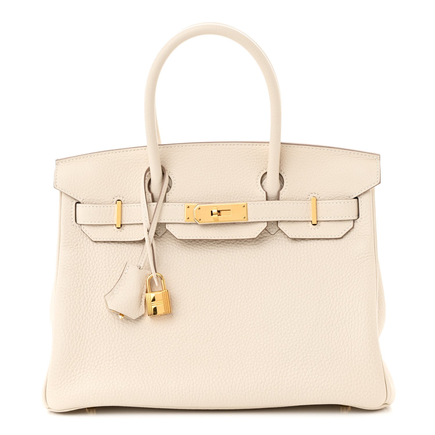 Hermes Taurillon Clemence Birkin 30 Craie 1 of 14