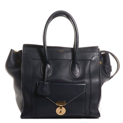 Celine Smooth Calfskin Mini Envelope Luggage Black 1 of 8