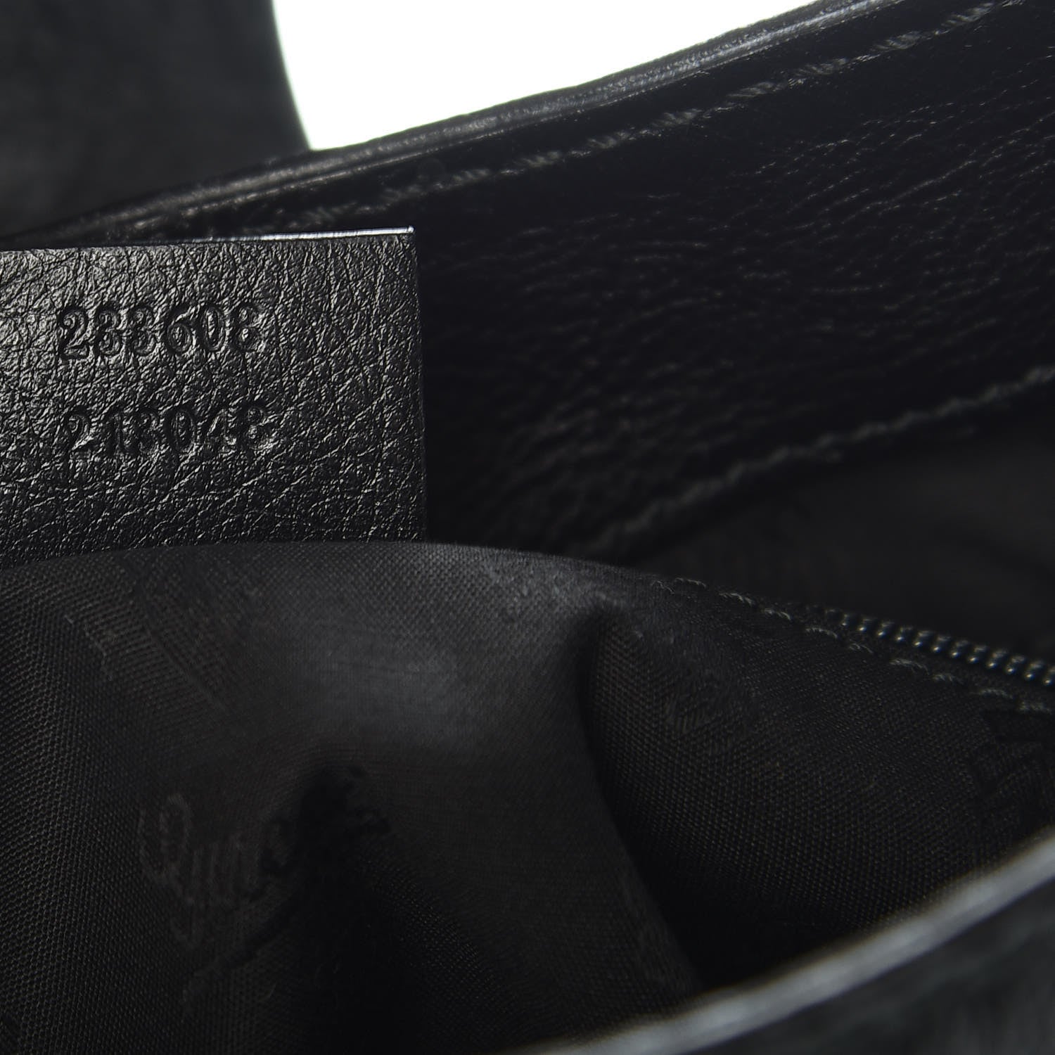 Gucci Guccissima Medium New Ladies Web Hobo Black 7 of 10